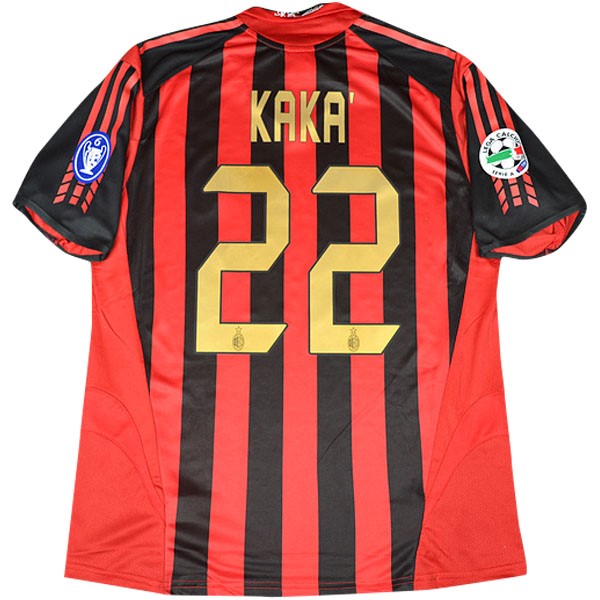 Camiseta Milan kaka Primera equipación NO.22 Retro 2005/06 Rojo